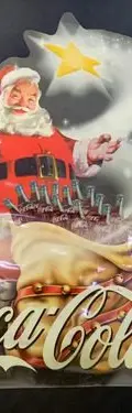 Afiche/publicidad Coca Cola Santa Claus Estrella Navidad 90s — Coleccionables vintage, años 90s (foto 3)
