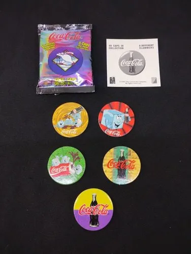 Tazos Coca Cola 5-pack Sobre Abierto Retro 1995 Original #3 — Coleccionables vintage, años 90s