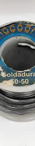 Rollo De Soldadura Nacobre 50/50 Estaño/plomo 430gr Usado Gris — vintage México