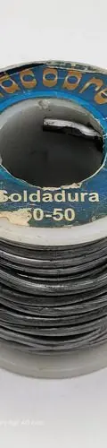 Rollo De Soldadura Nacobre 50/50 Estaño/plomo 430gr Usado Gris — vintage México (foto 2)
