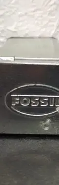 Caja De Lata Para Reloj Fossil Vacia De Metal Coleccionable Plateado — Coleccionables vintage (foto 8)