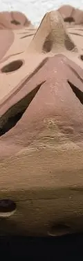 Figura Decorativa De Búho Hecha En Barro Lámpara Para Vela Marrón Claro — Decoración vintage (foto 8)