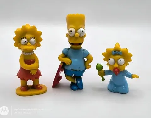 Lote Figuras De Los Simpsons Sonrics 1994 Retro 3-pack