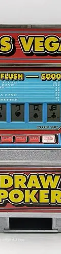 Máquinita De Póker Las Vegas Royal Flush 5000 Retro 1991 Negro Máquina De Póker Las Vegas Royal Flush 5000 Retro 1991 No Funciona Inglés — Decoración vintage, años 90s (foto 2)