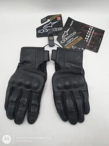 Guantes Para Moto Alpinestars Gareth Negro De Piel Talla M M