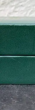 Caja/estuche Rígido De Lujo Para Joyería Guvier Original Verde Musgo — Coleccionables vintage (foto 7)
