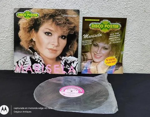 Disco Lp Vinilo Marisela - Disco Póster Melody 1986 México Edición Limitada