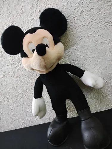 Peluche Mickey Mouse Walt Disney Vintage 90's 43cm Usado Negro — Coleccionables vintage, años 90s