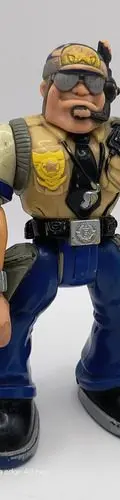 Policía Fisher P. Rescue Heroes Night Patrol Sergeant Mattel — Coleccionables vintage, años 90s