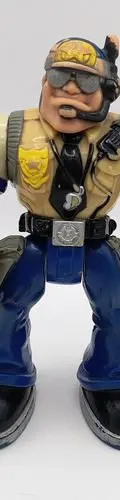 Policía Fisher P. Rescue Heroes Night Patrol Sergeant Mattel — Coleccionables vintage, años 90s (foto 2)