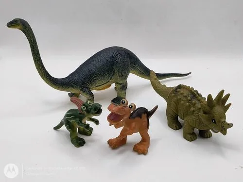 Lote Mini Dinosaurios De Juguete Plástico Surtidos Retro 4pz — Coleccionables vintage