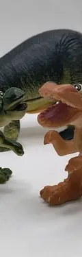 Lote Mini Dinosaurios De Juguete Plástico Surtidos Retro 4pz — Coleccionables vintage (foto 2)