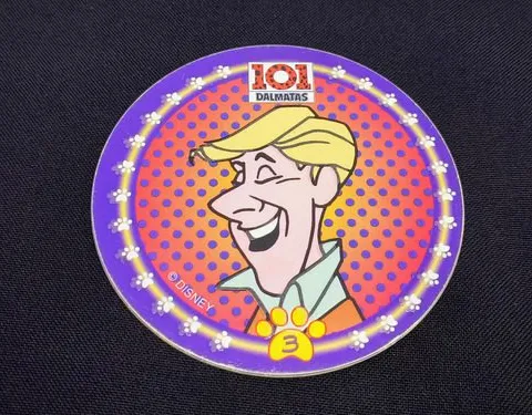 Super Tap Tazo #3 Disney 101 Dálmatas Vintage 90's Original
