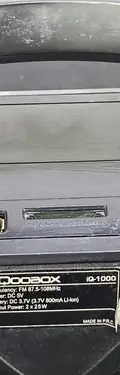 Bocina I-qboox Mod Iq1000 Radio Usb Sd Para Reparar O Piezas Negro Con Gris — Audio vintage, años NOW (foto 9)