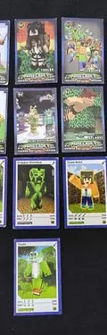 Set Lote De Tarjetas Cartas Minecraft De Colección 185-pack — Coleccionables vintage, años NOW (foto 8)