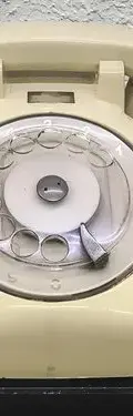 Teléfono Antiguo De Disco Indetel México 70's No Funciona Beige — Tech vintage, años 70s