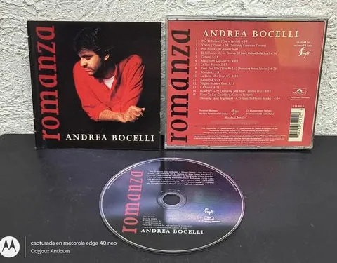 Cd Andrea Bocelli - Romanza Polydor 1996 México