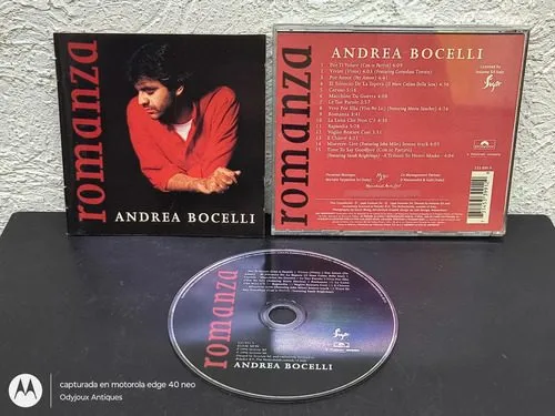 Cd Andrea Bocelli - Romanza Polydor 1996 México — Audio vintage, años 90s