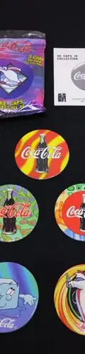 Tazos Coca Cola 5-pack Sobre Abierto Retro 1995 Original #1 — Coleccionables vintage, años 90s