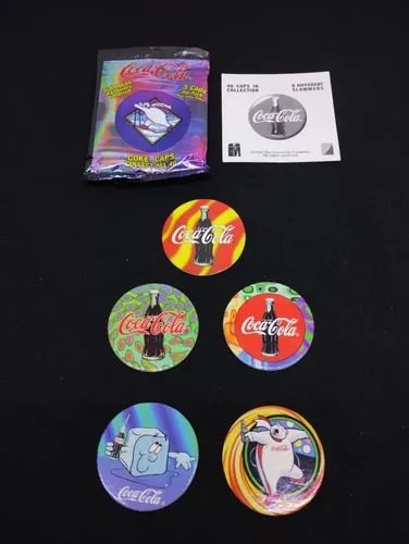 Tazos Coca Cola 5-pack Sobre Abierto Retro 1995 Original #1