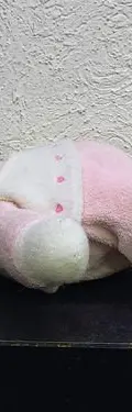 Oso Blanco De Peluche Con Pijama Mameluco Rosa Usado Rosa — Coleccionables vintage, años 90s (foto 2)