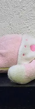 Oso Blanco De Peluche Con Pijama Mameluco Rosa Usado Rosa — Coleccionables vintage, años 90s (foto 4)