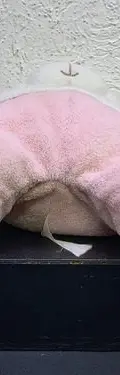 Oso Blanco De Peluche Con Pijama Mameluco Rosa Usado Rosa — Coleccionables vintage, años 90s (foto 5)