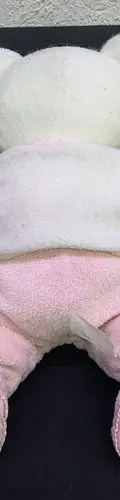 Oso Blanco De Peluche Con Pijama Mameluco Rosa Usado Rosa — Coleccionables vintage, años 90s (foto 7)