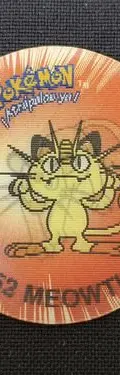 Tazo Pokémon 1 Lenticular 2d #52 Meowth Tazos2 1998 Rígido — Gaming vintage, años 90s
