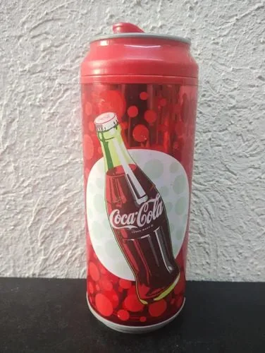 Vaso Térmico Coca Cola Con Tapa 500 Ml Botella Con Detalle — Coleccionables vintage, años NOW