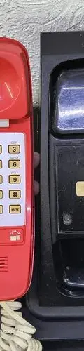 Teléfono Fijo Vintage De Mickey Mouse At&t Años 90's Retro Negro Con Rojo — Tech vintage, años 90s (foto 9)