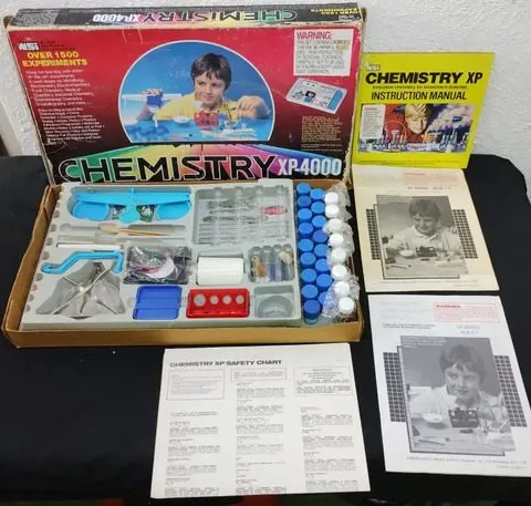 Juego De Química Chemistry Xp-4000 Nsi Retro 1988 1500 Exper