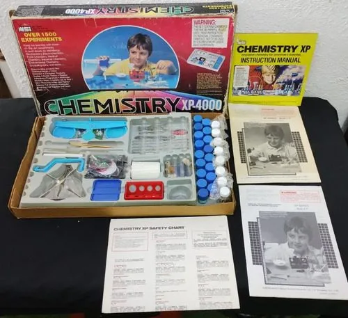 Juego De Química Chemistry Xp-4000 Nsi Retro 1988 1500 Exper — Coleccionables vintage, años 80s