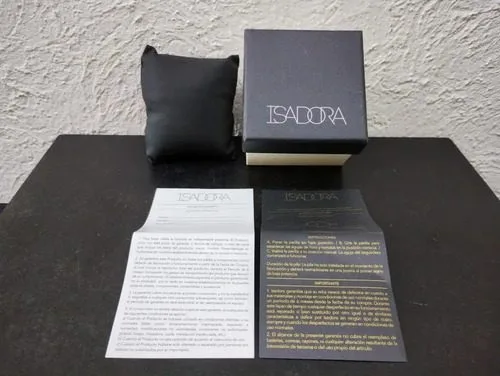 Caja De Reloj Isadora Usada Original Negro Con Beige — vintage México