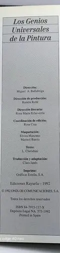 Rafael Los Genios Universales De La Pintura Rayuela 1992 — Decoración vintage, años 90s (foto 5)