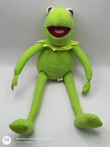 Peluche Rana Rene The Muppets Toy Factory Usa Retro 90s 48cm Verde Lima — Coleccionables vintage, años 90s