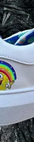 Tenis Bob Esponja Arcoiris Nickelodeon #3 Original Blanco Bob Sponja 23 — Coleccionables vintage, años NOW (foto 4)