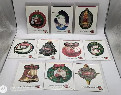 Decorines Coca Cola Colección Esferas Cartón 10pz 90svintage