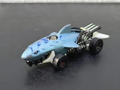 Shark Cruiser Azul Hot Wheels 2011 1186 1:64 Vintage Orig Azul Acero — Decoración vintage, años NOW