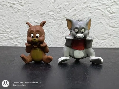 Lote 2 Figuras Tom & Jerry Turner Entertainment Co 1992 — Coleccionables vintage, años 90s