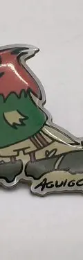 Pin Aguigol Mascota Mundialista Retro De Coleccion 90's Verde Con Blanco Aguigol Mascota Mundialista