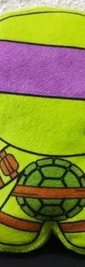 Peluche Teenage Mutant Ninja Turtles Raphael Nanco Original  Verde Con Morado — Coleccionables vintage, años NOW (foto 3)