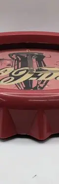 Reloj De Pared Coca Cola En Forma De Corcholata Retro 90's Rojo — Decoración vintage, años 90s (foto 7)