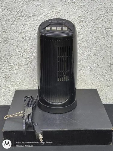 Mini Ventilador De Mesa Torre Oscilante Bt015 Bionaire 15 Cm 60 Negro Plástico 1 — vintage México