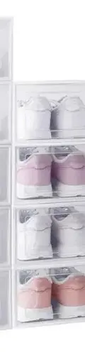 Magma Life Cajas Organizadoras De Plástico Para Zapatos 12pz Blanco