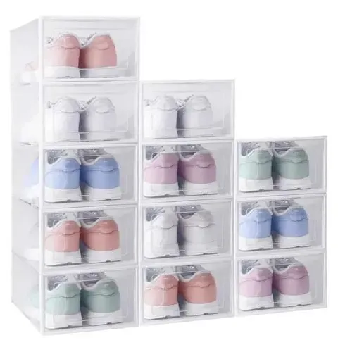 Magma Life Cajas Organizadoras De Plástico Para Zapatos 12pz Blanco