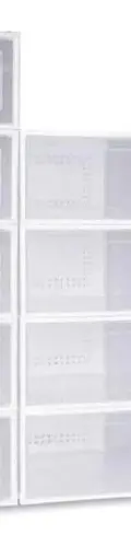 Magma Life Cajas Organizadoras De Plástico Para Zapatos 12pz Blanco