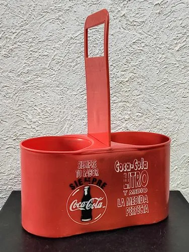 Porta-botellas Litro Y Medio Vintage Coca Cola 90's Original Rojo
