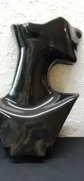 Exhibidor Cara Negra 12 Piezas Plástico Collar Arete Usado Negro — Coleccionables vintage (foto 3)