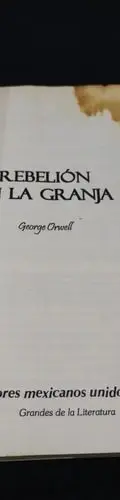 Rebelión En La Granja George Orwell 1° Edición Año 2014 — Coleccionables vintage, años NOW (foto 4)